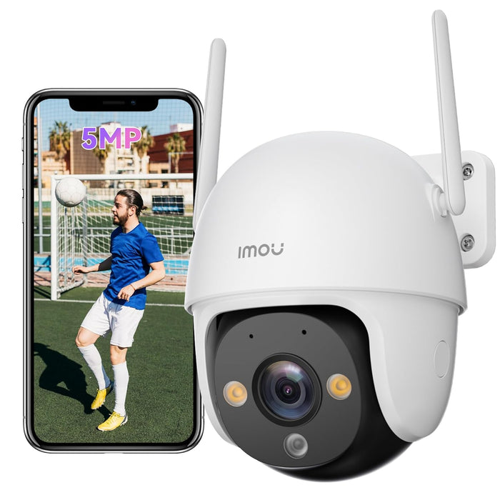 Imou 5MP Outdoor Camera Wireless, 3K Security Camera for Home, Pan/Tilt Outdoor Surveillance Cameras, Pet Camera with Human Detection, Smart Tracking, Outdoor Smart Camera with Alexa(DK7 5MP)