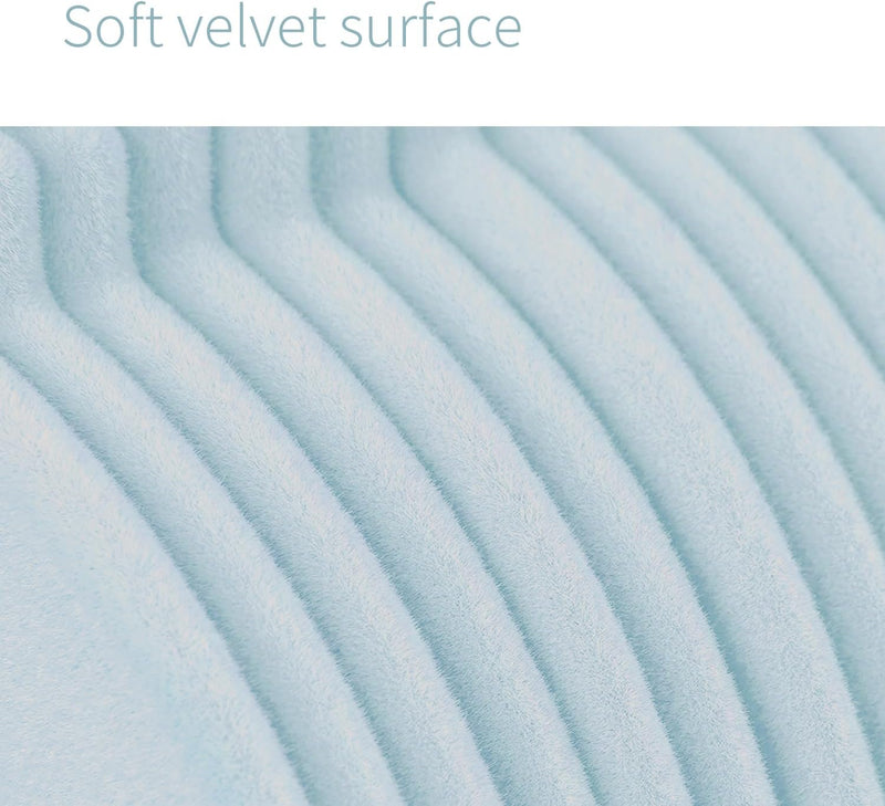 ManGotree 30 Pack 11inch Baby Clothes Hangers, Velvet Kids Toddlers Coat Hangers with Ultra Thin & Non-Slip Design (Beige)