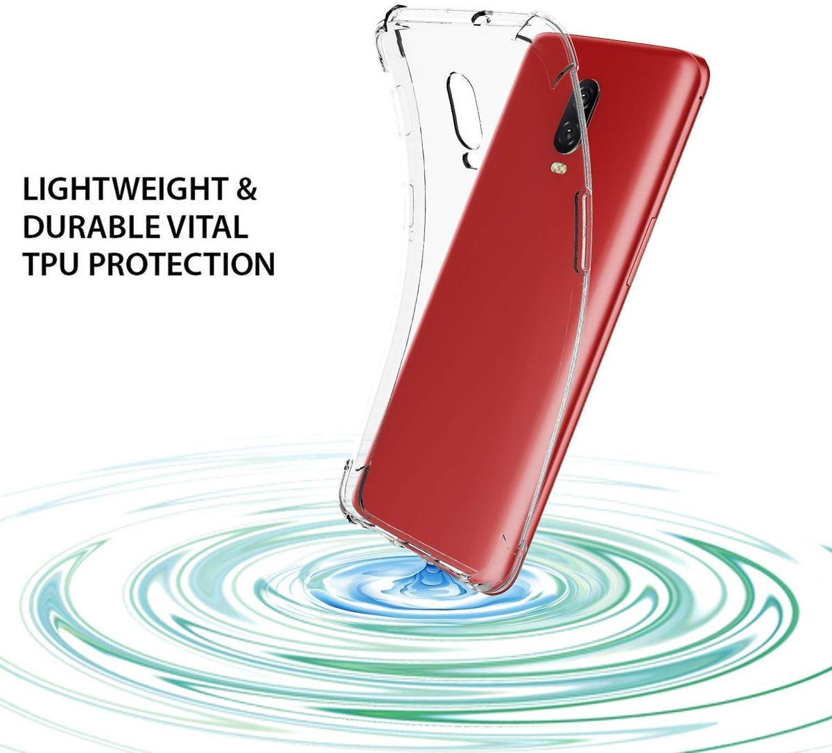 Oneplus 7 & Oneplus 6T Case Cover Bumper Shell Soft TPU Silicone Clear Transparent Cover Shockproof for Oneplus 7 & Oneplus 6T by Nice.Store.UAE – image 2