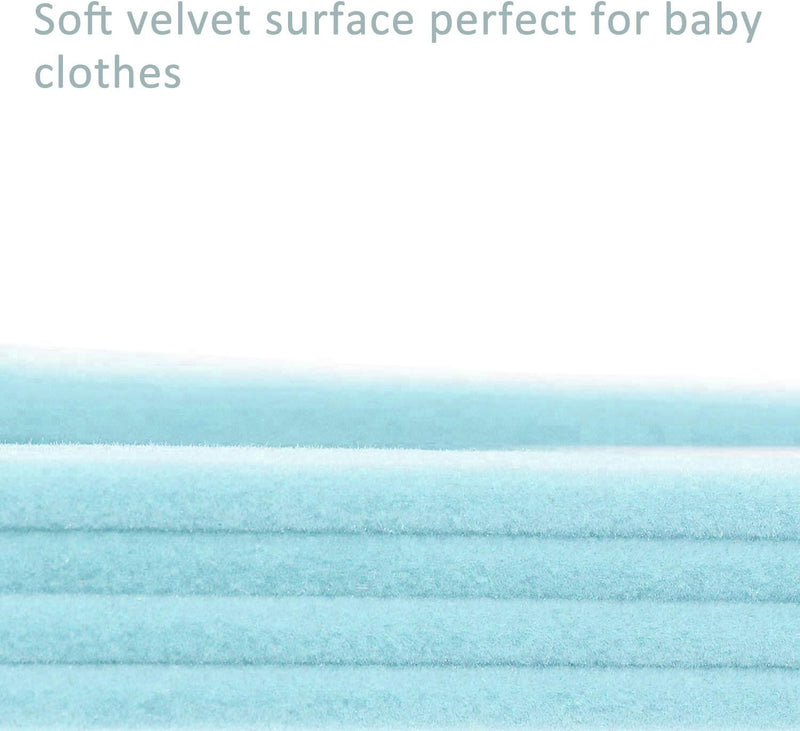 ManGotree Baby Velvet Hangers, Infant and Toddler Hangers, Non-Slip Children Hangers, Ultra-Slim Space Saving Kids Hangers, Sturdy Clothes Hangers 15 Pack (White)