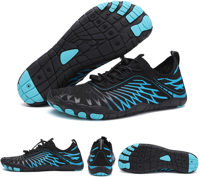 HommyFine Men Women Water Shoes Quick Dry Aqua Sports Water Shoes Ultralight Anti Slip Sole Water Shoes for Swimming Diving Snorkeling and Hiking Big Size Shoes Hard Sole