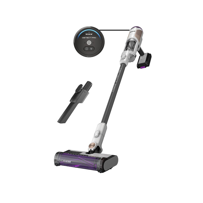 Shark IW1111 Detect Pro - Lightweight Cordless Vacuum Cleaner with HEPA Filter, Portable Handheld Attachment, Crevice Tool, Rechargeable Multi-Surface Stick Vacuum for Household Pet Hair, Dark Grey
