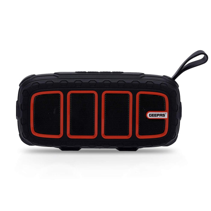 Geepas GMS11183 Bluetooth Rechargeable Speaker - Portable Wireless Speakers Long Hours Playtime 1200mAh Battery with Powerful Bass TF Card AUX USB Playback - Loud Speaker for Home Party Outdoor