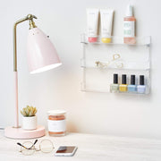 Idesign Bpa-Free Plastic Divided MakEUp Palette Cosmetic Organizer, The Clarity Collection – 9.25" X 3.86" X 3.2", Clear