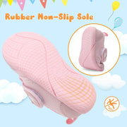 L-RUN Baby Shoes Boys Girls Breathable Adjustable First Walking Shoes Infant Lightweight Crib Sneakers