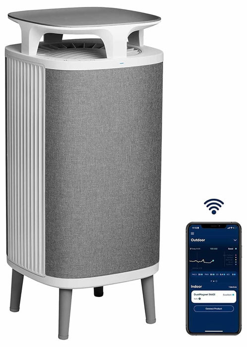 Blueair Air Purifier - DustMagnet DM-5440i Cleans Upto 1776 sqft, 391 m³/h CADR, AQI, HEPASilent Technology Removes 99.97% Pollen, Dust, Mould, Bacteria, Viruses, VOCs, Odours - 1 Year Warranty