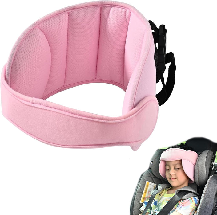 Azonee Child Car Head Support, Sleep Aid Belt, Adjustable Headrest for Child Safety Seat, Adjustable Cotton Car Seat Headrest for Baby Kids Toddler, Head Protector Strap and Neck Support Band (grey)