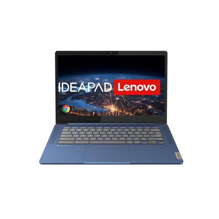Lenovo Chromebook IdeaPad Slim 3, 14" Full HD Display | MediaTek Kompanio 520 | 4GB RAM | 64GB SSD | ARM Mali-G52 Graphics | Chrome OS | QWERTZ | Blue