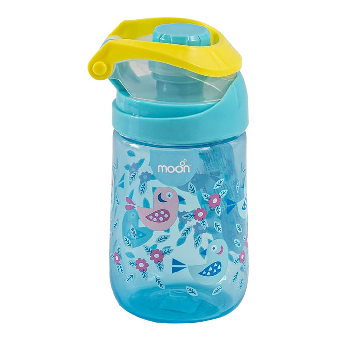 The Moon Brand Kids Water Bottle Portable 410ml for Indoor & Outdoor Activities: TravelPicnicsHikingschoolsports Spill ProofBreak ResistantBPA Free Dishwasher Safe, OdorFree ?Blue