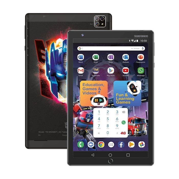 TM TOUCHMATE TRANSFORMERS 8â 4G Dual Sim, Calling Tablet with MS Office 32GB, 3GB RAM, Android 12 (TM-MID880T)