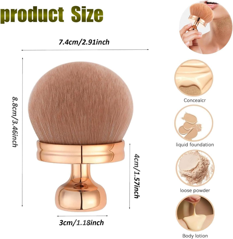 IKEEP Extra Large Body Makeup Brush for Self Tanner, Self Tan Back Applicator, Brush for Bronzers Blend Self Tanning Applicator, Oval Face Leg Makeup Brush with Drawstring Bag