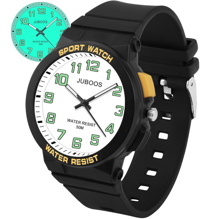 Azonee Kid's Watch, Outdoor Sports Kids Waterproof Watch, Kid's Analog Watch Easy-to-Read Time Teaching Large Dial, Analog Watch for Boys Girls