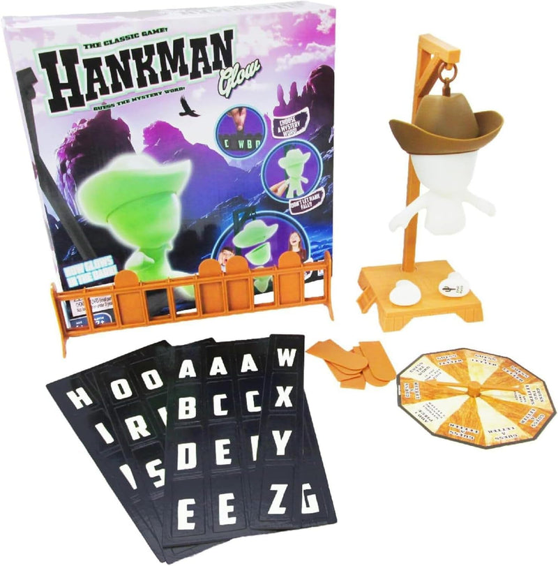 Hangman Magnetic Word Game, Magnetic Hangman Board Game, Guess The Word Before Hank Falls for Game Night (non-luminous)