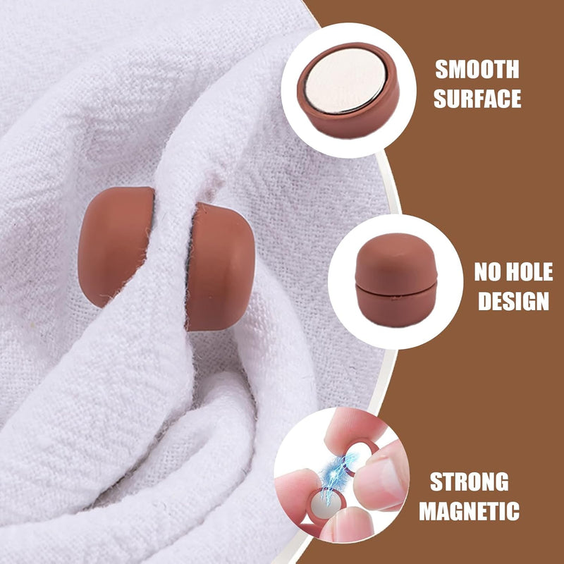 Hijab Magnet | Strong Hijab Magnets Clothes Magnetic Scarf Clasp,Strong Buttons Headscarf Clips No-Snag Brooch Scarf Clasp for Women Veil Outdoor
