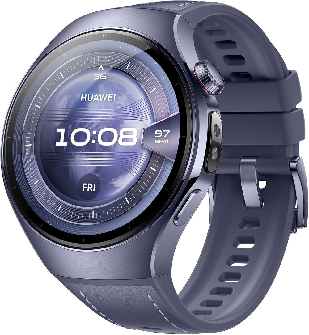 WATCH 5 42mm Smartwatch, Multi-sensing X-TAP technology, Real-Time Fingertip Blood Oxygen, eSIM, Intuitive Smart Gestures, iOS&Android, Beige, 3 months extended HuaweiCare+(Amazon Exclusive)