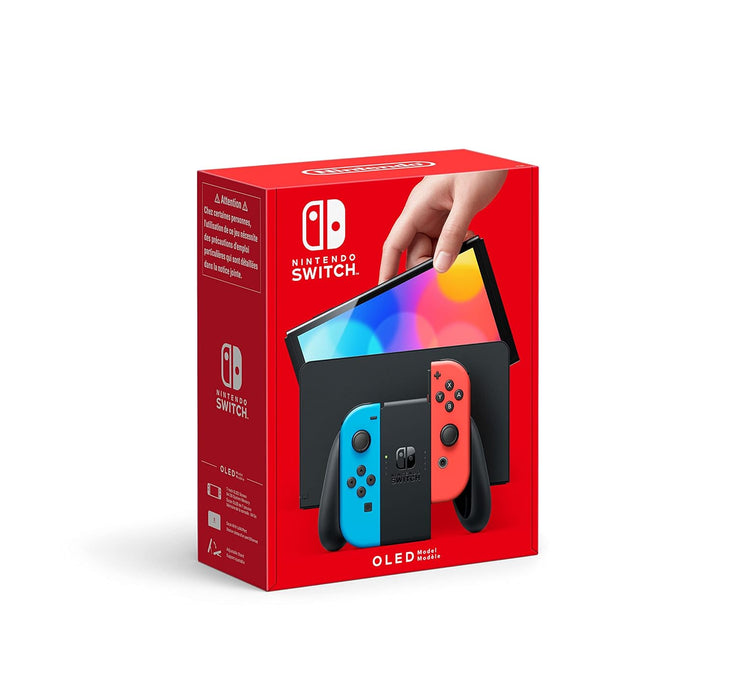 Nintendo Switch (OLED Model), Neon Blue/Neon Red, Int Version
