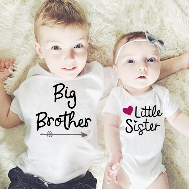 Kids Boys Big Brother T Shirts Tops Toddler Baby Tees Outfit Summer Short Sleeve Clothes Older Brother Announcement Gift
