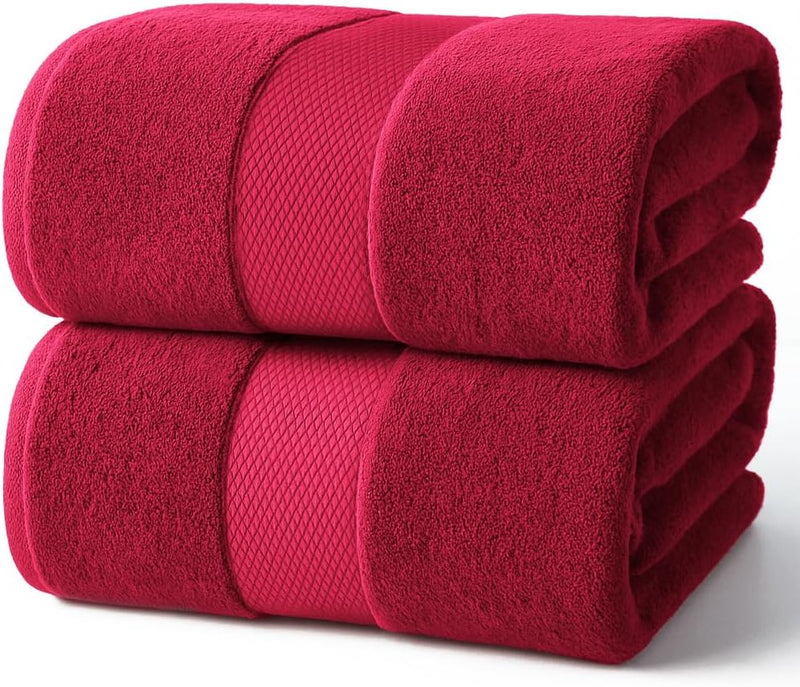 Infinitee Xclusives Premium Bath Towels Set Pack of 4-100% Ring Spun Cotton Bath Towels 70cm x 140cm - Highly Absorbent Durable Towels, Perfect for Daily Use (Charming Grey, Bath Towels)