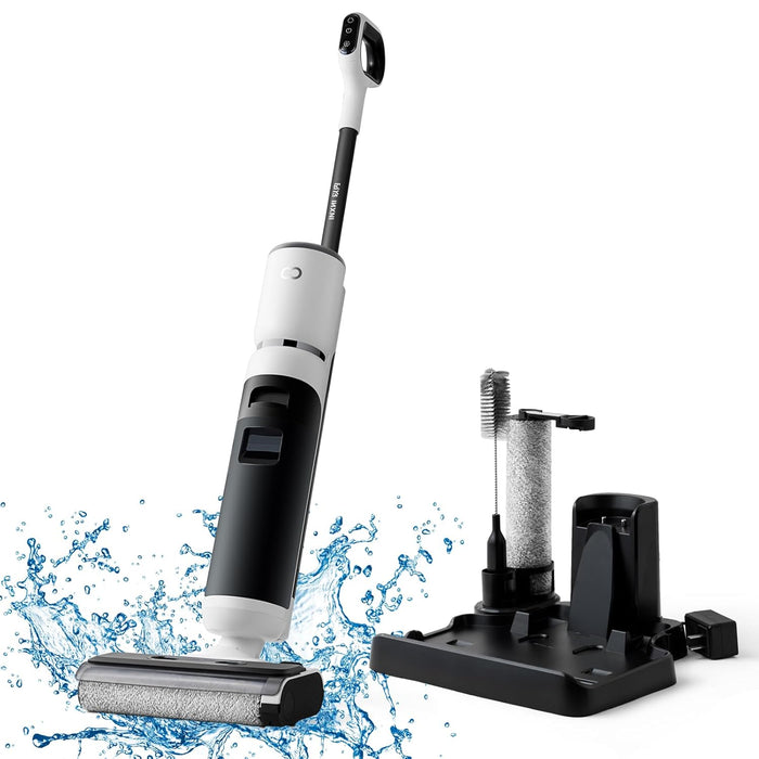INXNI W10 16KPA Cordless Wet Dry Vacuum Cleaner with Self Cleaning, Vacuum and Mop, Long Runtime Wet Dry Vacuum Mop All in One with Edge to Edge Cleaning for Hard Floor, Carpets, 8.8 lbs
