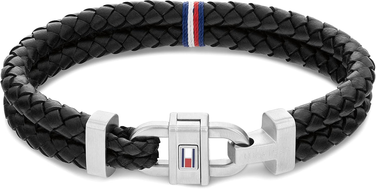 CARABINER MENS LEATHER BRACELET β image 3