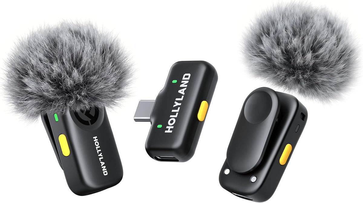 Hollyland LARK A1 DUO Type-C Version Wireless Microphone for iPhone 15/16 & Android, Pure Sound, 3-Level Intelligent Noise Cancellation, Magnetic Mini Microphone for Vlogging, YouTube, Podcast, TikTok β image 7