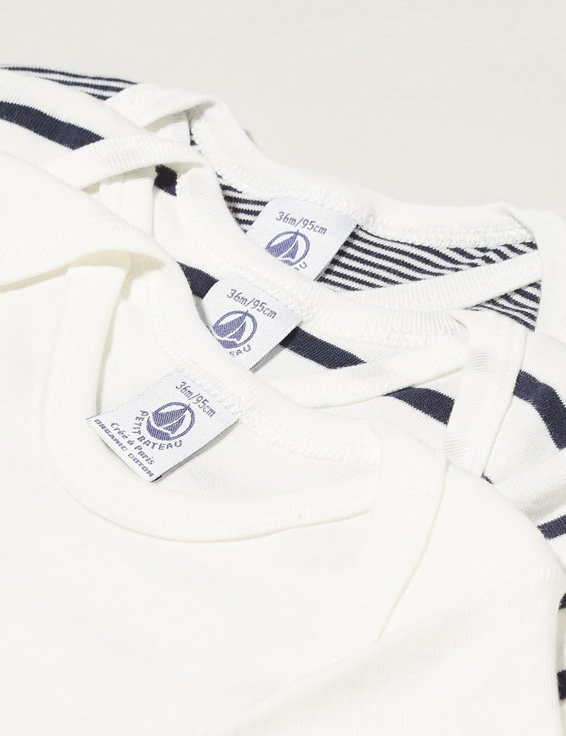 Petit Bateau Bodysuit (Pack of 3) Unisex Baby