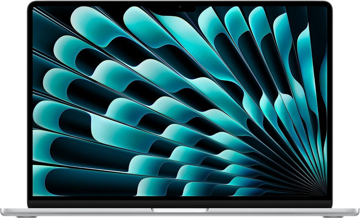 Apple 2023 MacBook Air laptop with M2 chip: 15.3-inch Liquid Retina display, 8GB GB RAM, 256GB;GB SSD storage, Touch ID. Works with iPhone/iPad; Silver; Arabic/English