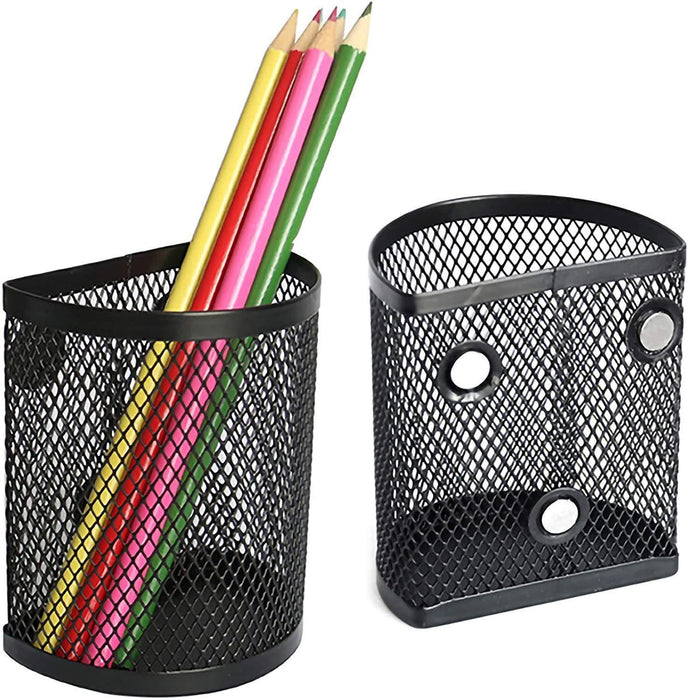 sddjqy Magnetic Pencil Holder - Locker Accessories, Magnetic Pen Holder for Refrigerator for Home School and Office, Black