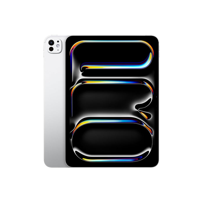 Apple iPad Pro 11-inch (M4): Ultra Retina XDR display, 256GB, Landscape 12MP Front Camera/12MP Back Camera, LiDAR scanner, Wi-Fi 6E, Face ID, All-Day Battery Life, Standard glass - Silver (Renewed)