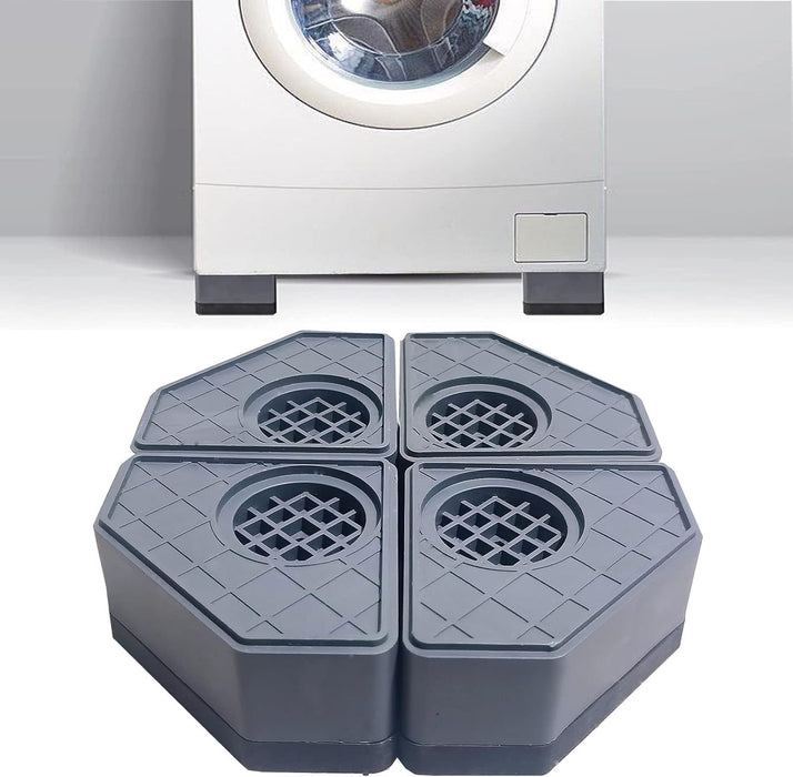 Azonee Anti Vibration Pads for Washing Machine,Washer and Dryer Pedestals Stop Washer Machine Noise Slip Moving Shaking Walking Skidding, Rubber Feet Pads Set of 4