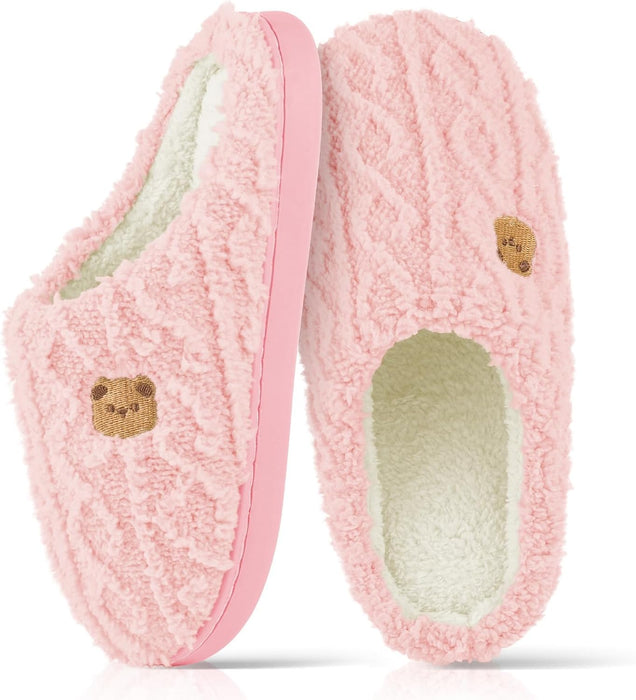 Anti-Skid Cozy Plush for Indoor Outdoor Slippers