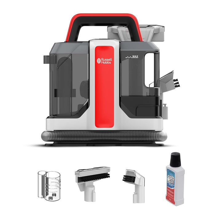 Russell Hobbs SpotAway W05 Spot Vacuum Cleaner With Self Cleaning Nozzle, Wet and Dry Stain Removal, 800ml Dirt Water & 1080ml Clean Water Tank Capacity with Soft Brush Upholstery Tool