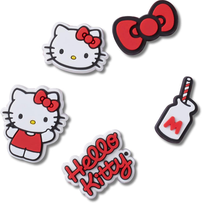 Crocs Unisex Shoe Pack of 5 | Personalize with Jibbitz for Shoe Charm, Hello Kitty