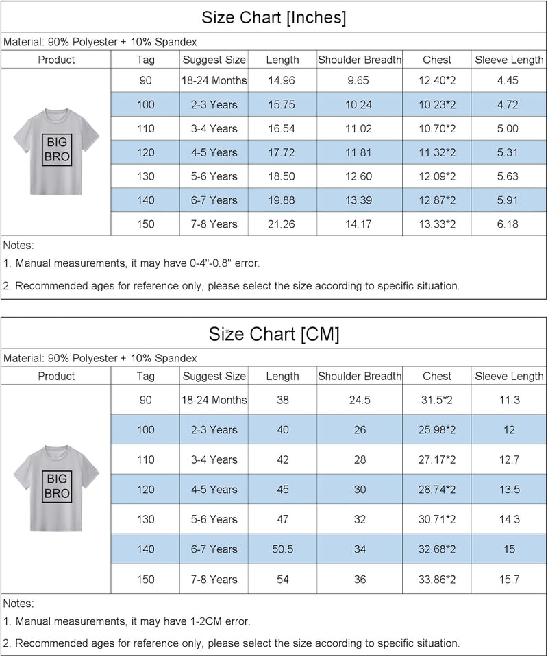 Kids Baby Boy Big Brother T Shirt Tops Toddler Lil Bro Pullover Tees Twins Sibling Matching Clothes Outfit