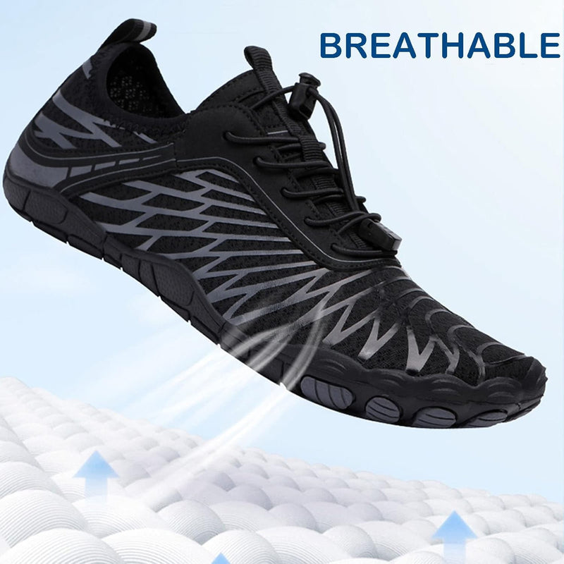 HommyFine Men Women Water Shoes Quick Dry Aqua Sports Water Shoes Ultralight Anti Slip Sole Water Shoes for Swimming Diving Snorkeling and Hiking Big Size Shoes Hard Sole