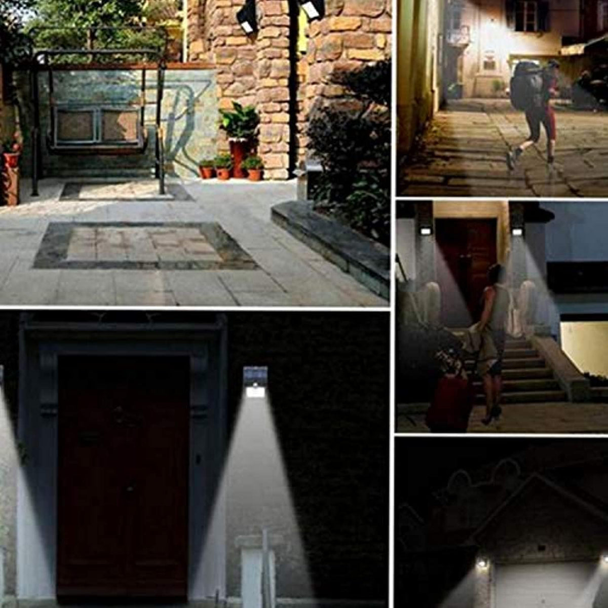 360 Light 20 LEDs Solar Motion Sensor Waterpoof Heatproof Outdoor Light, White, H10.2 x W15.8 D5.6 cm – image 5