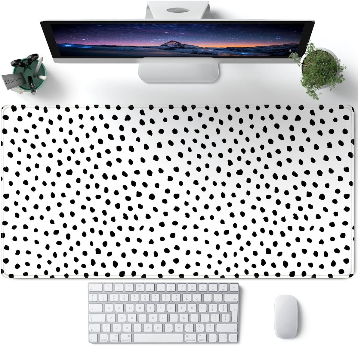 Japanese Landscape Desk Mat Post Moonlight Samurai Mouse Pad Large Dark Aesthetic Desk Pad Gaming Mousepad Extended XXL 31.5 x 15.7 in Laptop Computer Mouse Keyboard Mat β image 3
