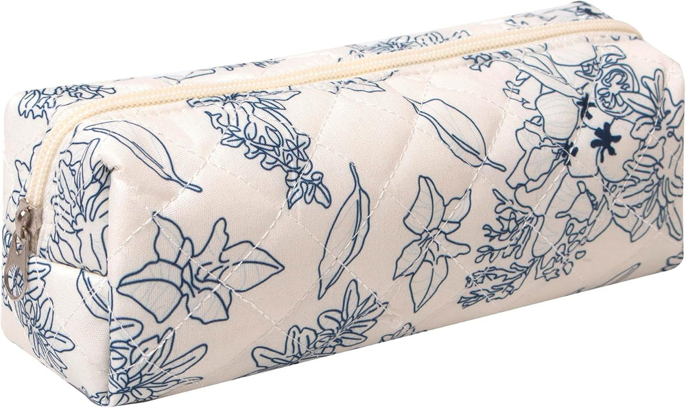Cute Pencil Case Aesthetic Student Pouch Yellow Bow