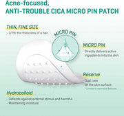 Some By Mi Micro Pin Spot Patch | Pack of 1, 14mm 9 Counts | Microneedle Hydrocolloid Pimple Patch with Salicylic & Hyaluronic Acid | Skin Troubles Care Focused Spot Cover