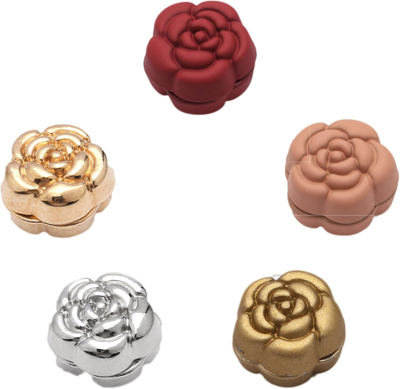 Hijab Magnetic Pins, 5 Pairs Flower Style, Secure, Stylish, Verstatile for All-Day, Hijab Accessories, Hijab Magnets, Scarf Magnet, Scarf Magnetic Pins, Hijab Magnets