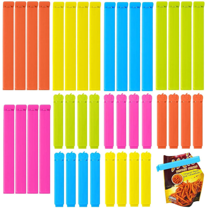 40 Pieces Bag Clips for Food Storage,Food Clips Bag Sealing Clips,Bag Clips for Food,Freezer Clips,Bag Sealer Clips,Bag Clips for Food Storage Large,for Fresh Food,Sealed Bags,Freezer Bags