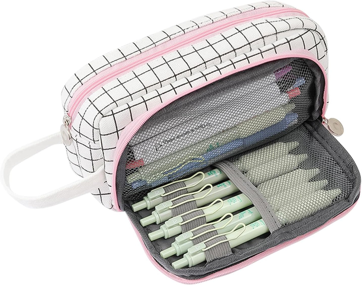 DIMUT Large Capacity Pencil Case for School & Office - High-Capacity Pouch Organizer for Pens, Markers & Stationery Bag - Durable Cosmetic Storage Bag for Adults & Students,Pencil Pouch (Rectangular) – image 1