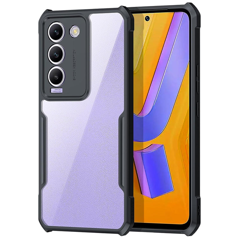 For Vivo V30 Lite 5G Cover, Camera Lens Protection Back Cover, TPU Shockproof Airbags Bumper Mobile Phone Case Anti-Yellowing Slim Fit Protective Casing (V30 Lite)