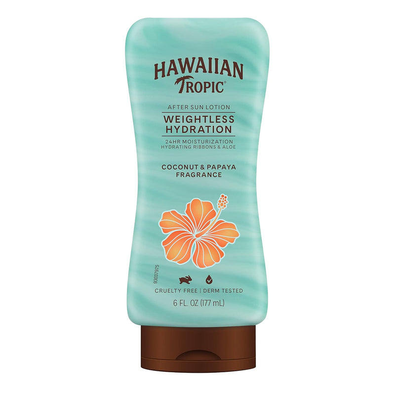 Hawaiian Tropic Silk Hydration Weightless After Sun Lotion - Coconut Papaya Fragrance 177ml, White, 6 Ounce