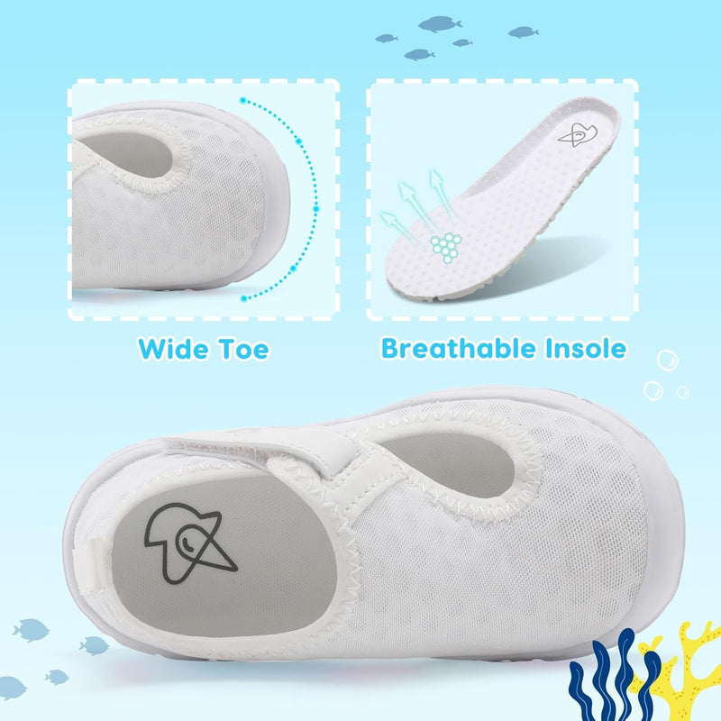 L-RUN Toddler Shoes Boys Girls Wide Toe Box Barefoot Walking Shoes Kid Lightweight Breathable Sneakers