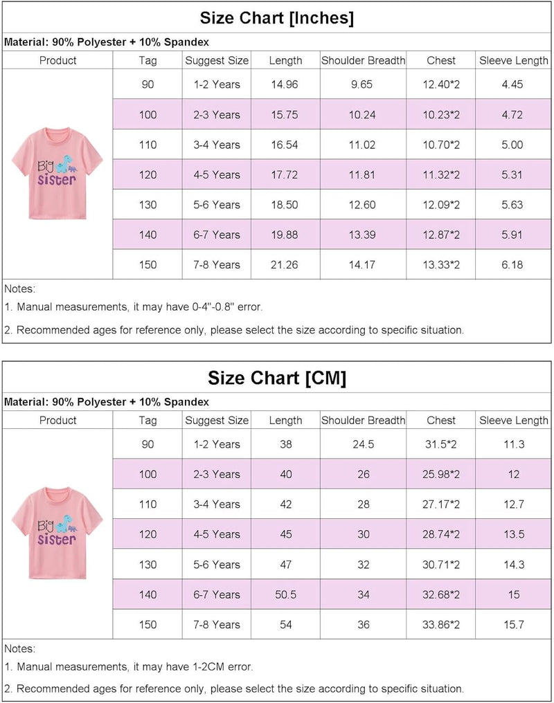 Twins Kids T Shirt Tops Baby Boys Girls Big Sister Brother Little Sis Bro Tees Sibling Matching Outfit Summer Clothes