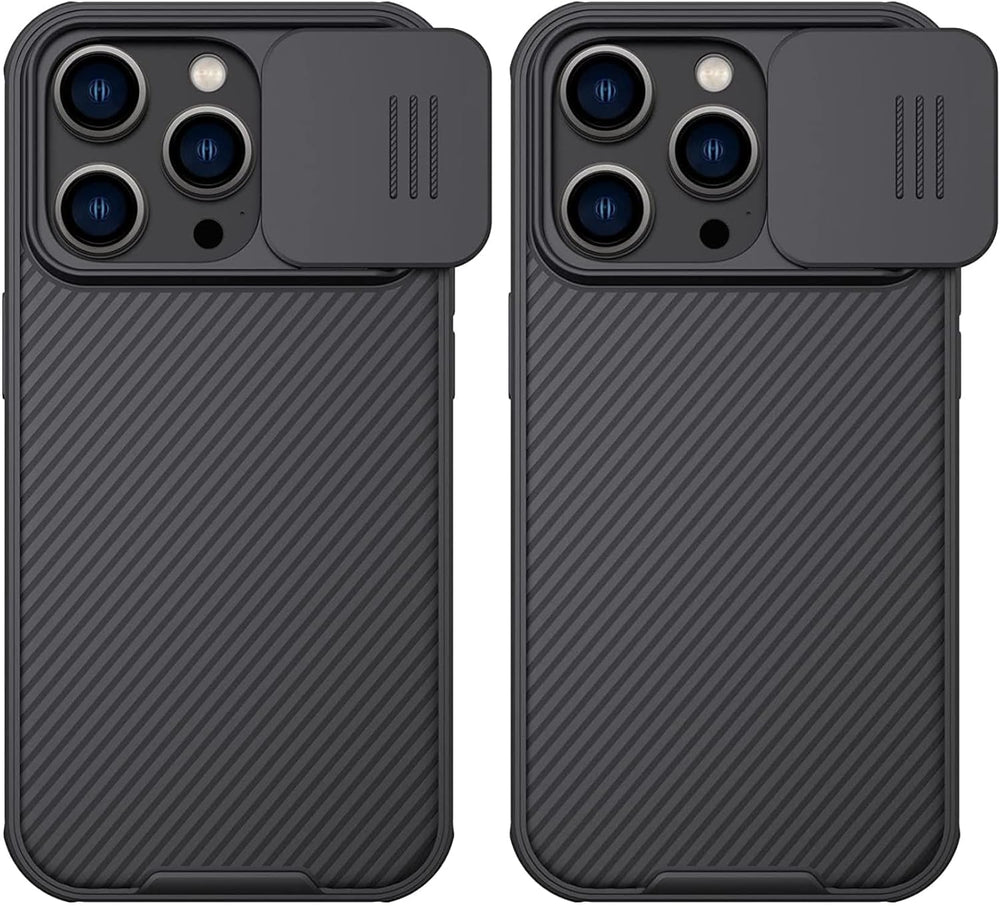 NILLKIN Slide Cover Camera Protection CamShield Pro Case For iPhone 14 Pro Max (Black)