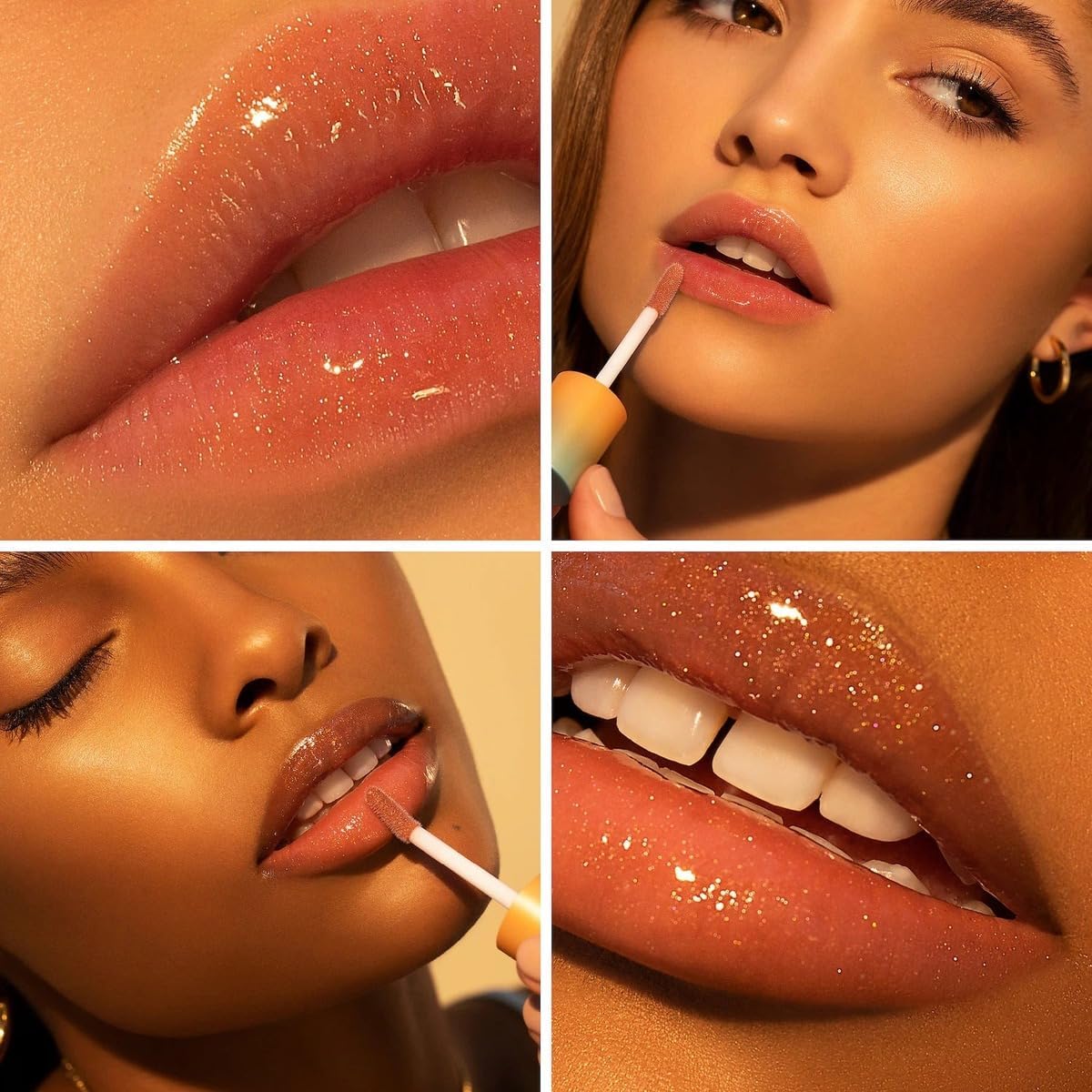 Gisou Golden Shimmer Glow Honey Infused Lip Oil - Hydrating, Nourishing, and Naturally Enhancing Formula for Luxurious Lips 0.27 oz 8 ml – image 2