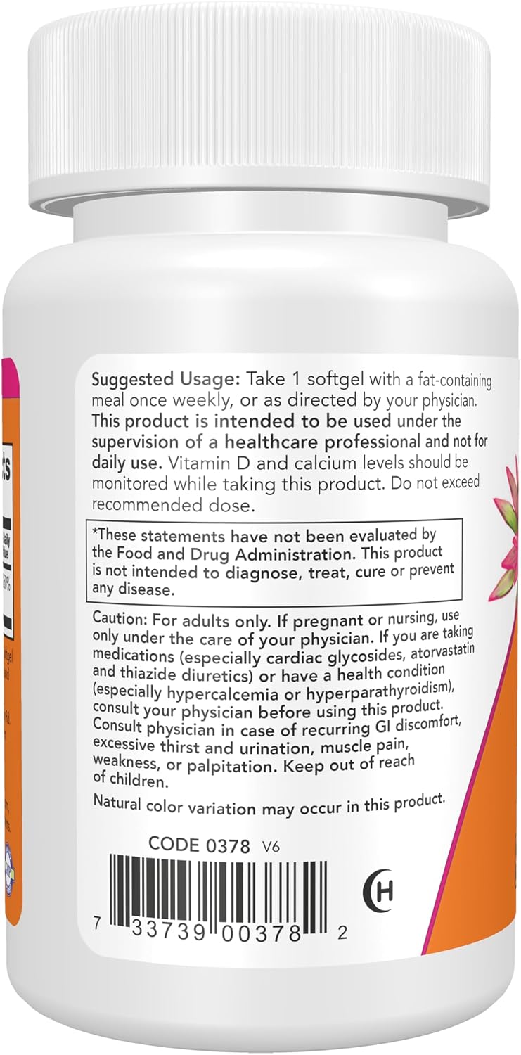 Foods Supplements, Vitamin D-3 50,000 IU Softgels, 50 softgels