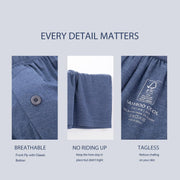 BAMBOO COOL Mens Boxers Short Classic Fit Soft Casual Underwear Loose Comfortable Breathable Boxer Shorts for Men 3 Pack